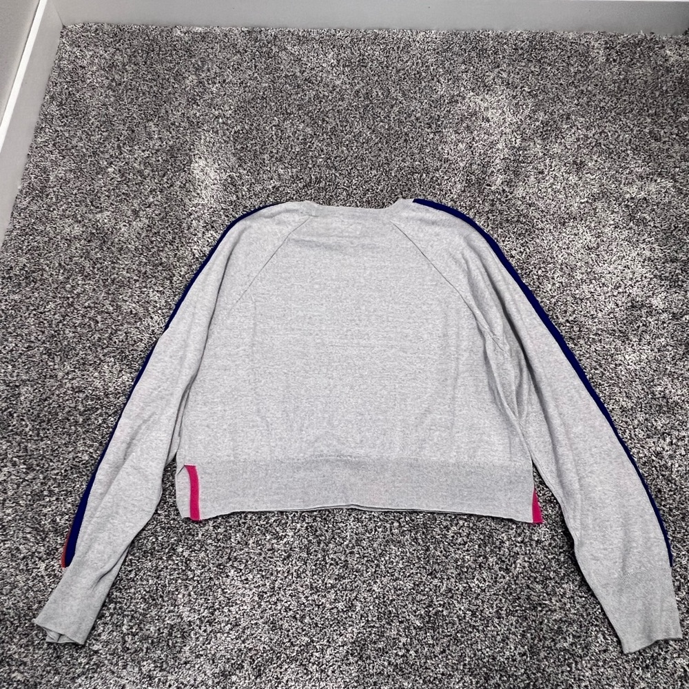 Women’s XS Maeve grey striped cropped sweater - Picture 2 of 5